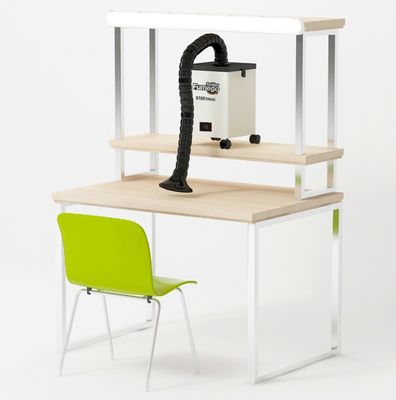 3つの層フィルターそしてタケ管が付いている示すはんだ付けする機械を切る二酸化炭素レーザーのための発煙の抽出器