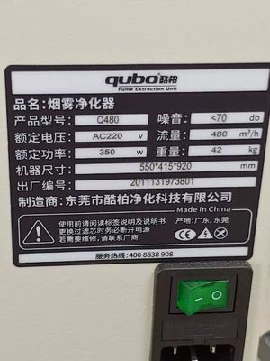 窓2500pa HEPAの発煙の抽出器のOpenableカバーの観察